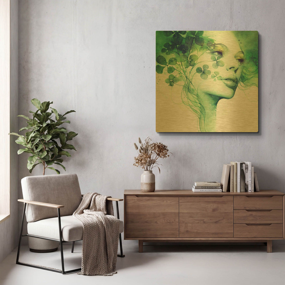 'Serendipity' By Anna Dittman Gold Metal Wall Art