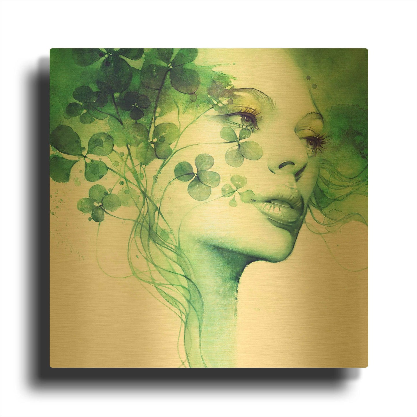 'Serendipity' By Anna Dittman Gold Metal Wall Art