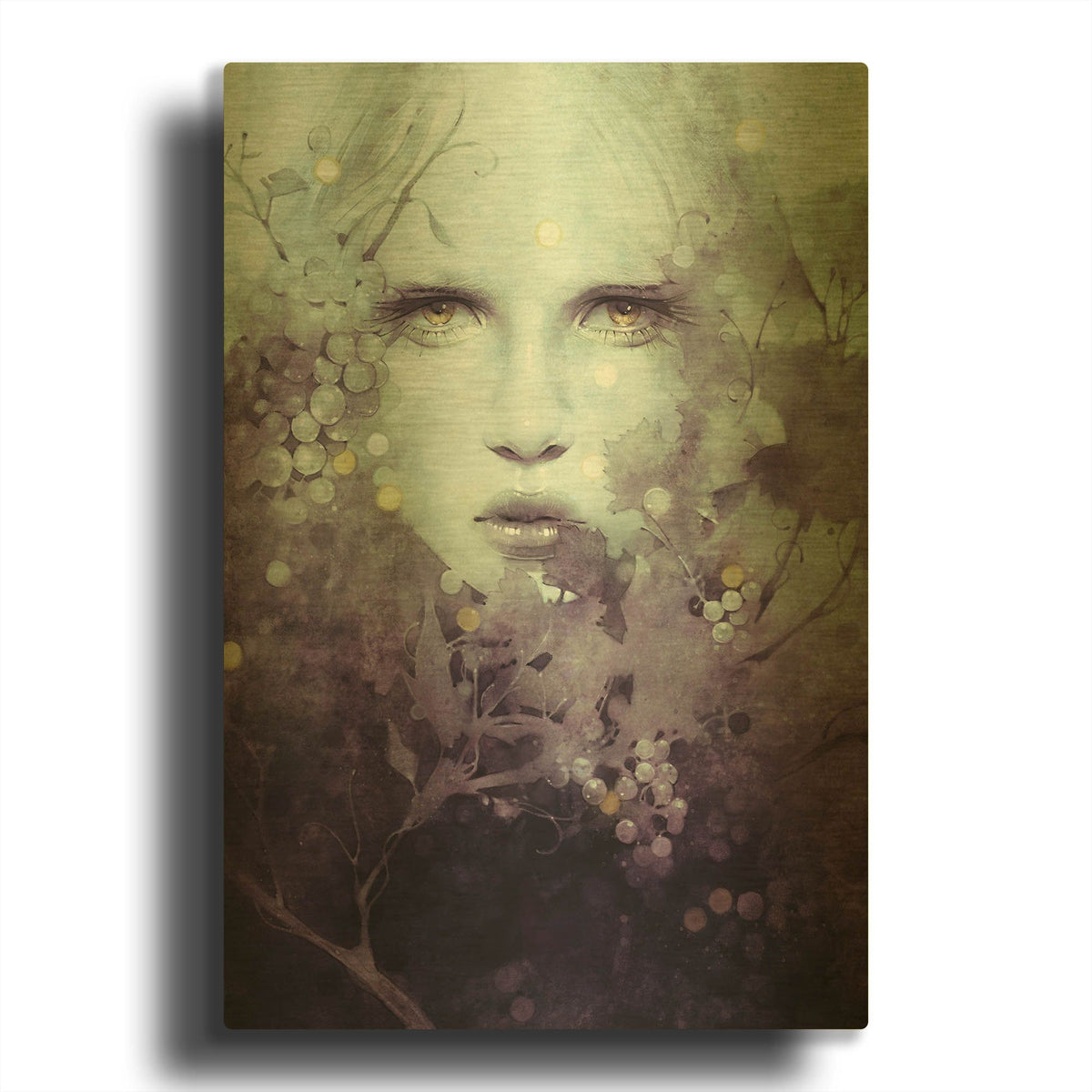 'Vine' By Anna Dittman Gold Metal Wall Art