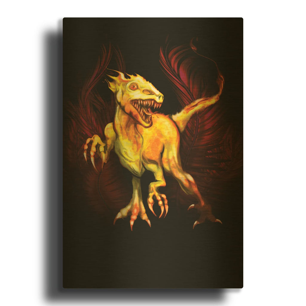 'Raptor' By Michael Stewart Gold Metal Wall Art