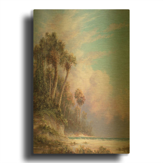 'Casperson Bluff' By Art Fronckowiak Gold Metal Wall Art