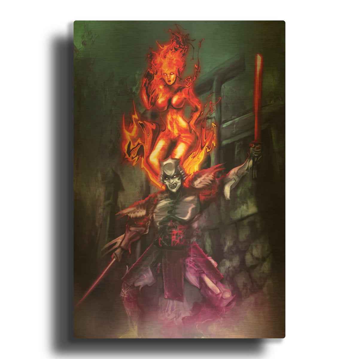 'Ronin' By Michael Stewart Gold Metal Wall Art