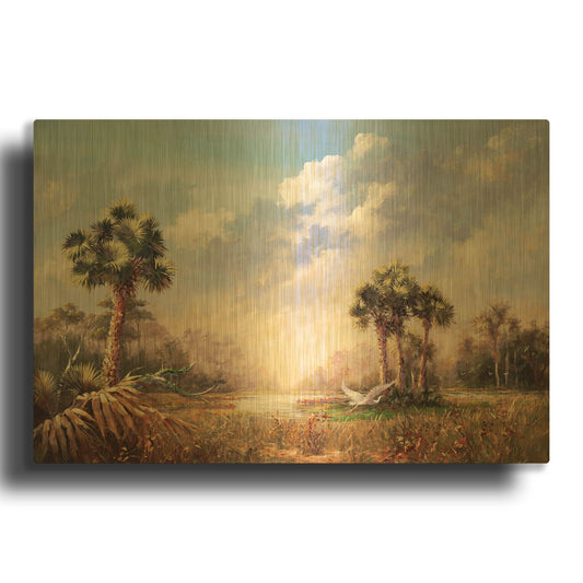 'Golden Glades' By Art Fronckowiak Gold Metal Wall Art
