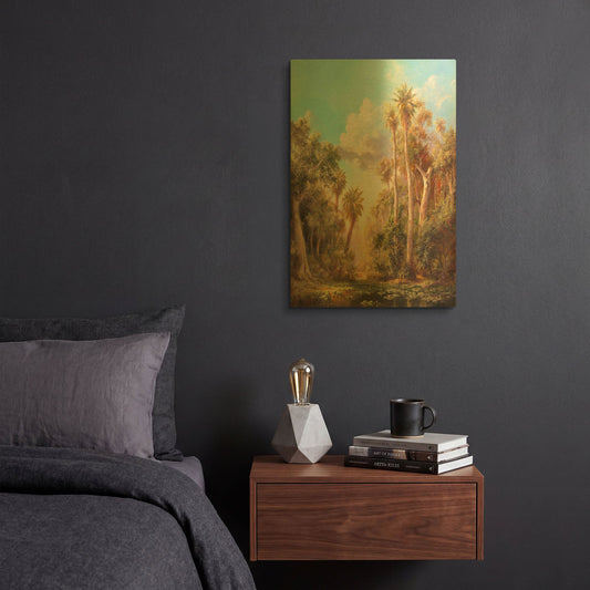 'Lost River' By Art Fronckowiak Gold Metal Wall Art