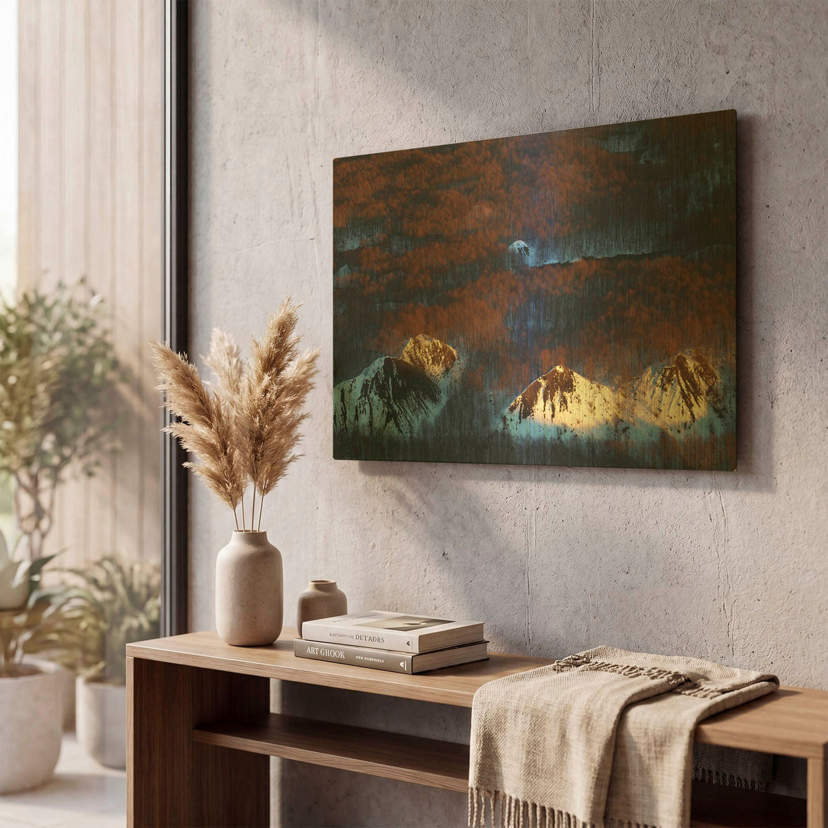 'Touched' By Jesse Estes Gold Metal Wall Art