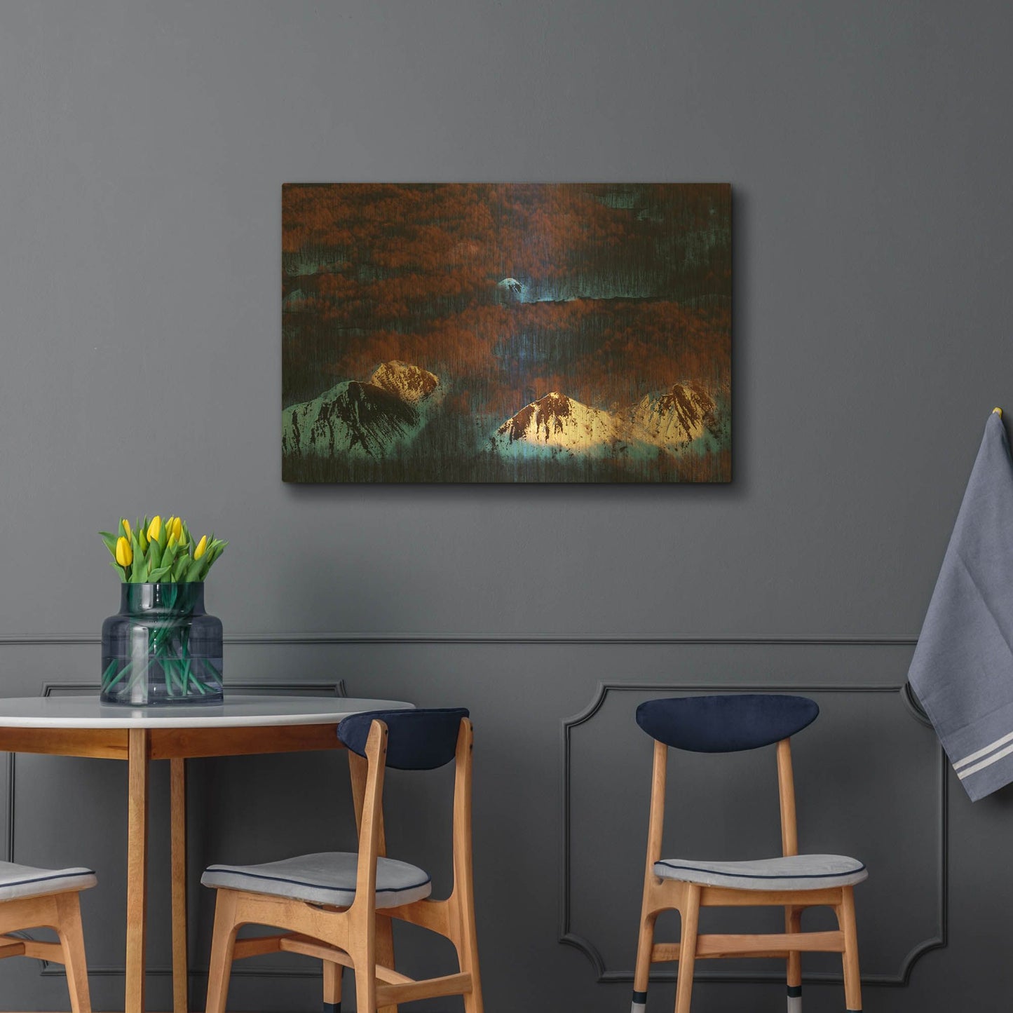 'Touched' By Jesse Estes Gold Metal Wall Art