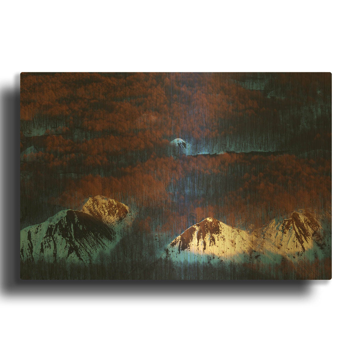 'Touched' By Jesse Estes Gold Metal Wall Art