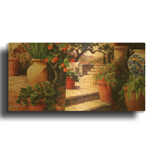 'Turo Tuscan Orange' By Art Fronckowiak Gold Metal Wall Art
