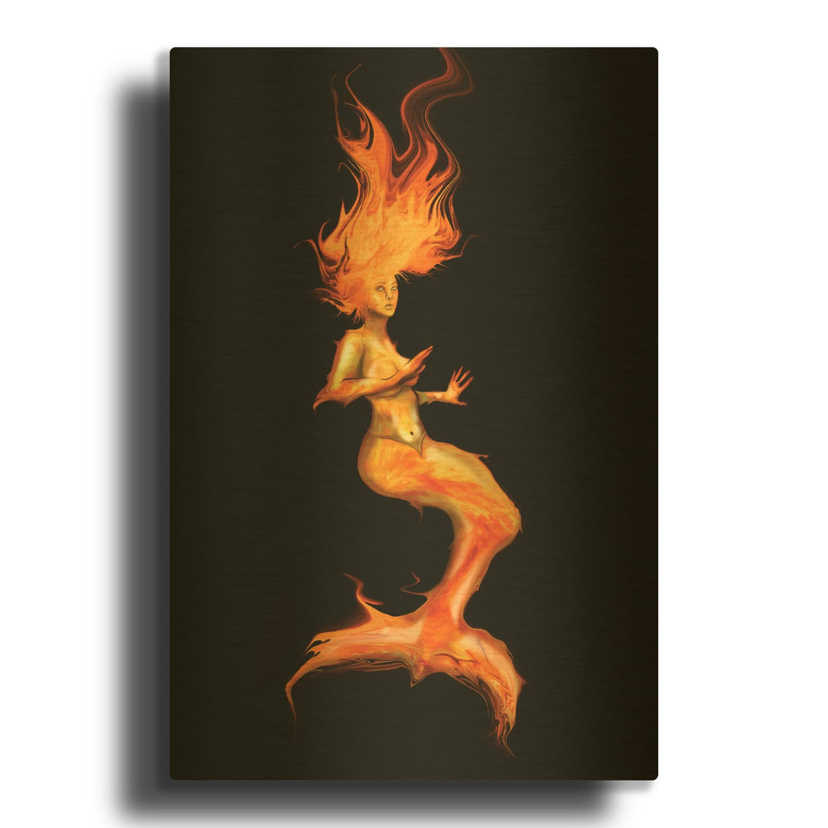 'Siren' By Michael Stewart Gold Metal Wall Art