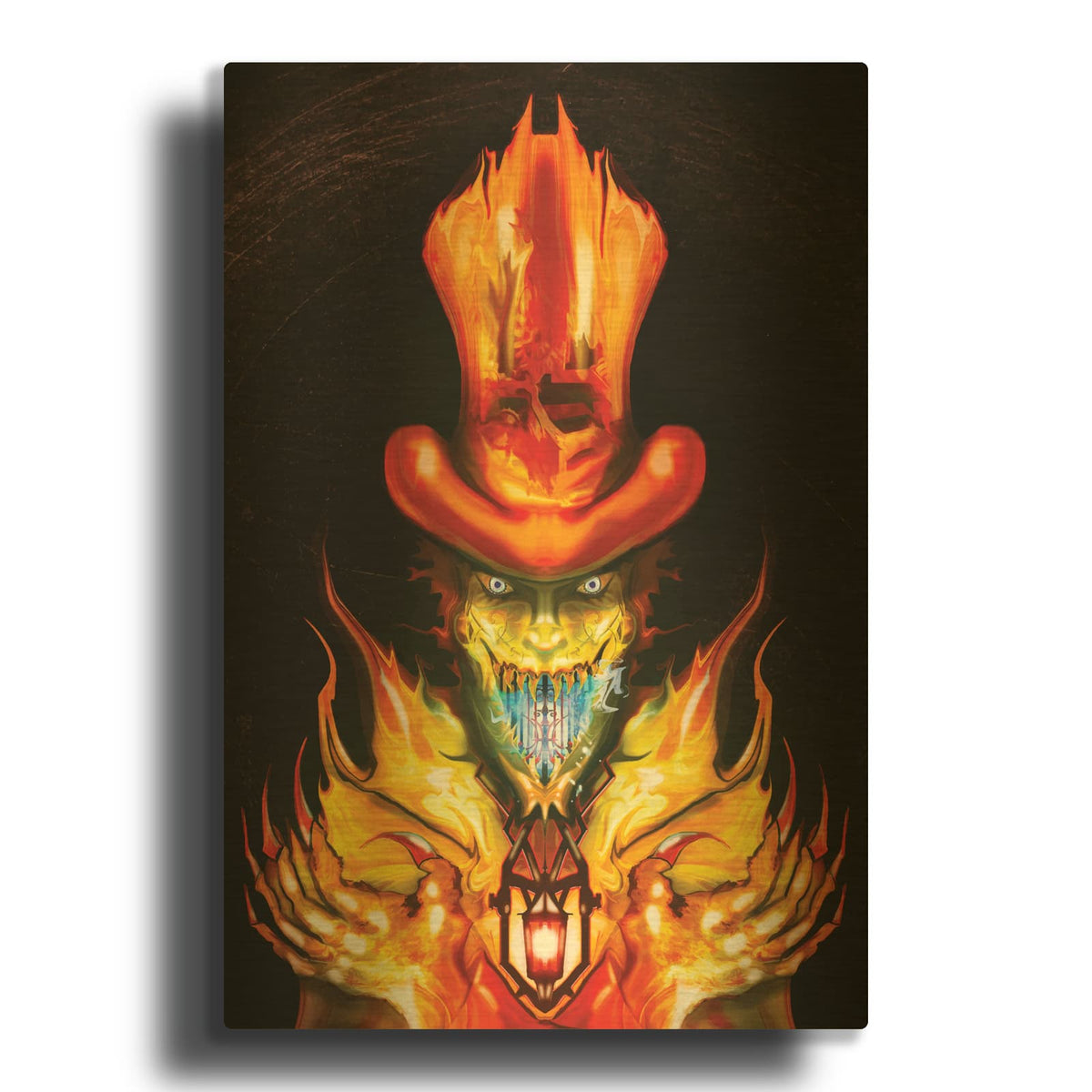 'Spring Heel Jack' By Michael Stewart Gold Metal Wall Art