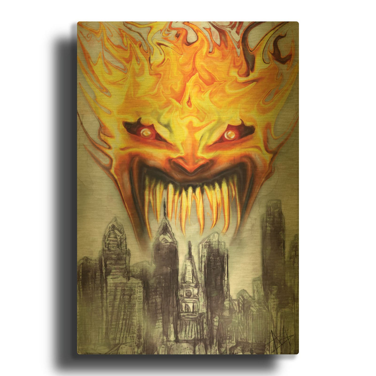 'Trial' By Michael Stewart Gold Metal Wall Art