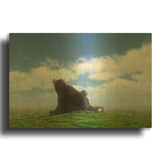 'Cloud Watchers' By Cynthia Decker Gold Metal Wall Art