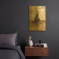 'New Worth' By Cynthia Decker Gold Metal Wall Art