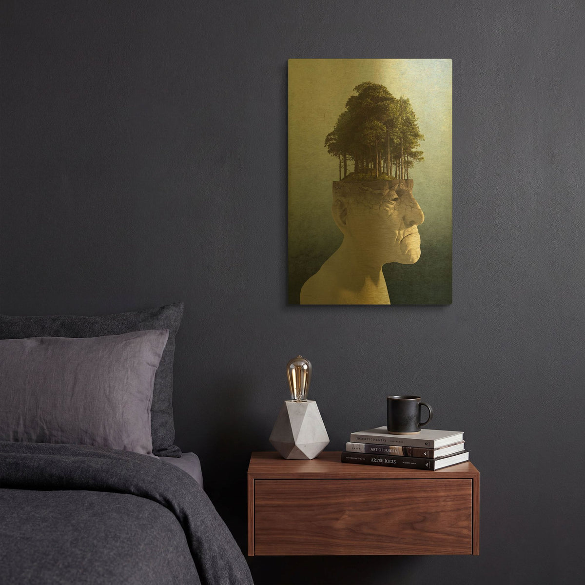 'Personal Growth' By Cynthia Decker Gold Metal Wall Art