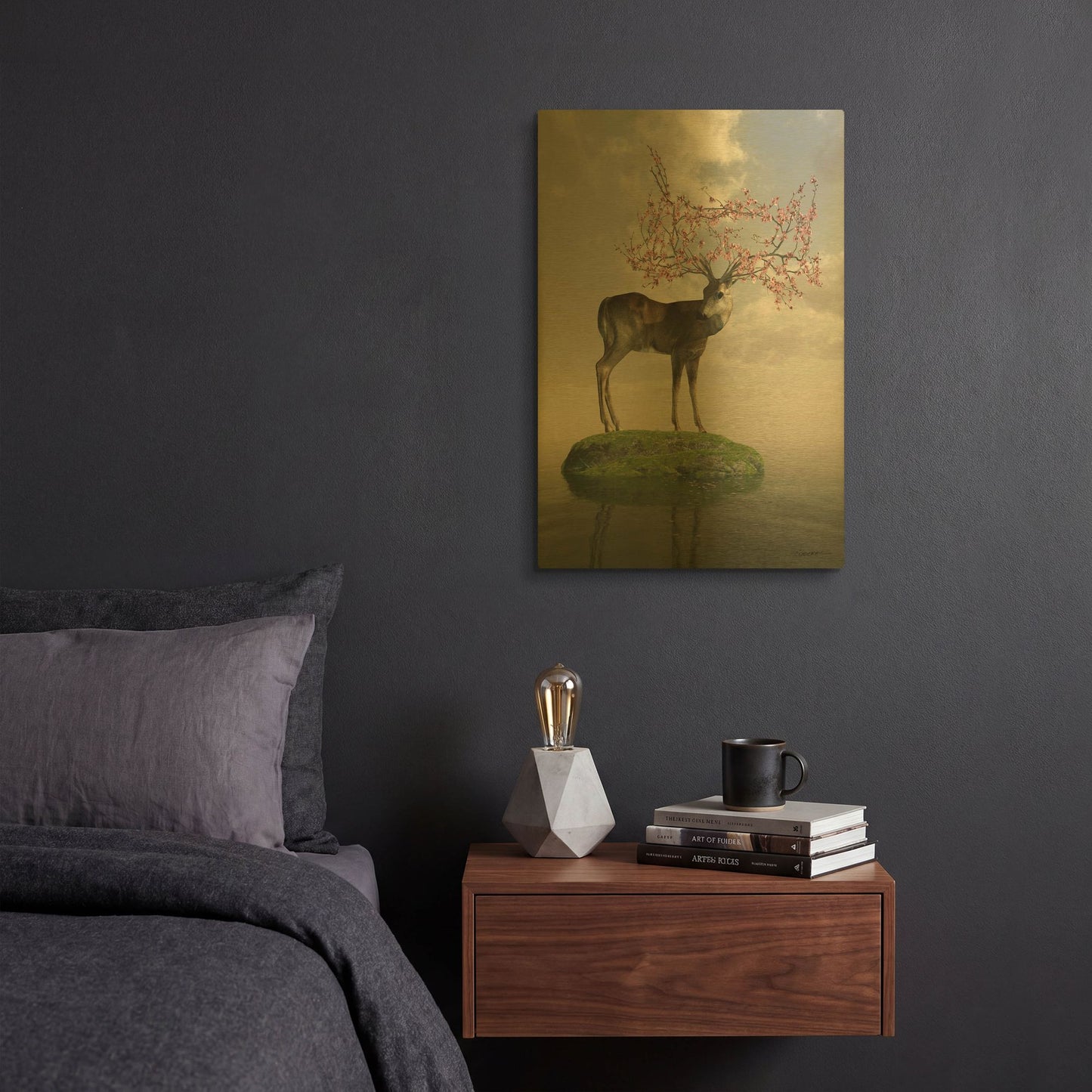 'The Guardian of Spring' By Cynthia Decker Gold Metal Wall Art