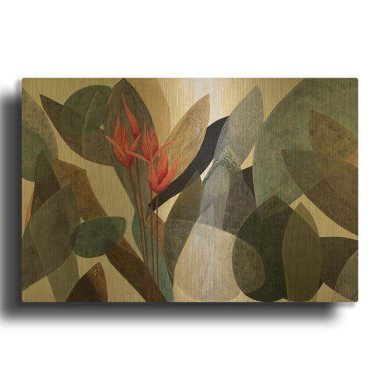 'Jardin Eterno 1' By Daniela Fedele Gold Metal Wall Art