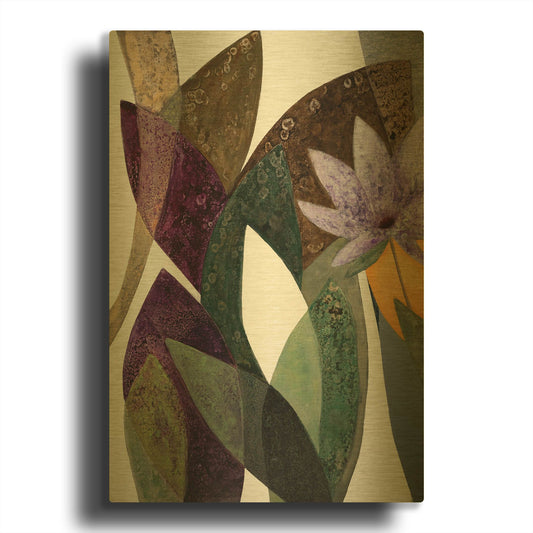 'Jardin Eterno 2' By Daniela Fedele Gold Metal Wall Art