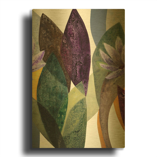 'Jardin Eterno 3' By Daniela Fedele Gold Metal Wall Art