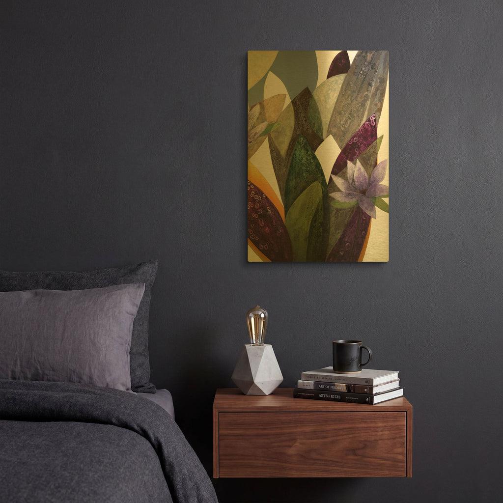 'Jardin Eterno 4' By Daniela Fedele Gold Metal Wall Art