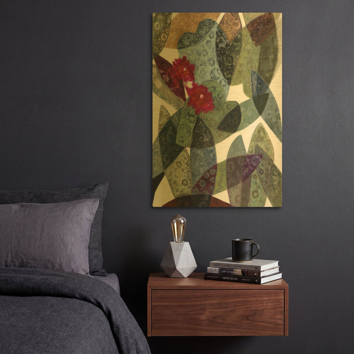 'Lychnis' By Daniela Fedele Gold Metal Wall Art