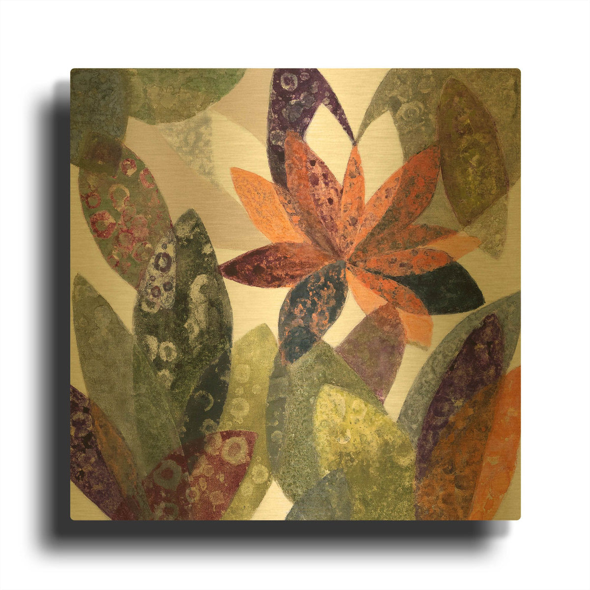 'Melodia Otonal' By Daniela Fedele Gold Metal Wall Art