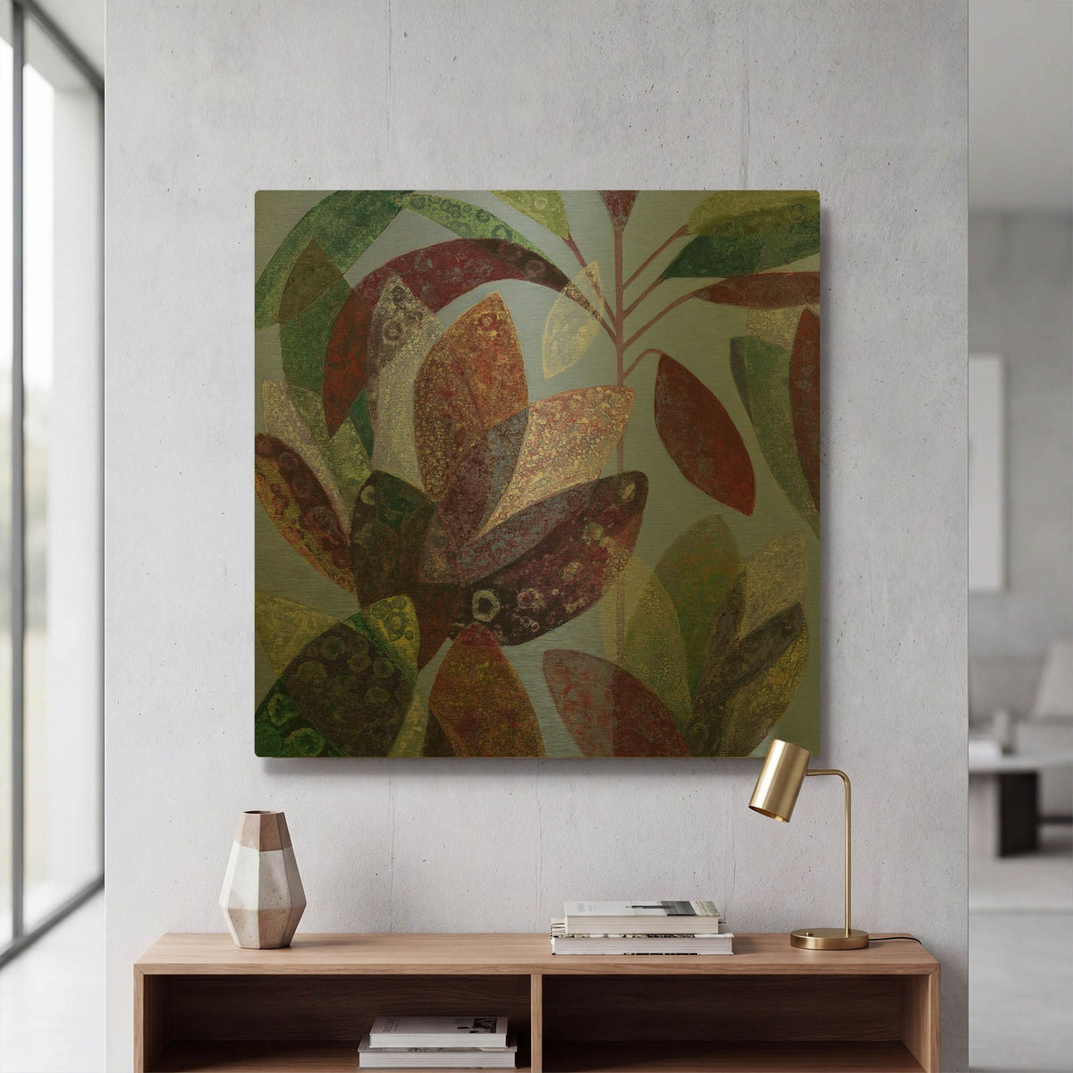 'Susurros Otonales' By Daniela Fedele Gold Metal Wall Art