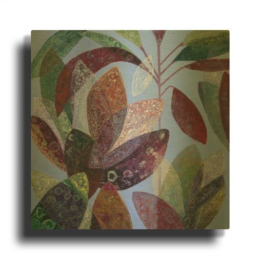 'Susurros Otonales' By Daniela Fedele Gold Metal Wall Art