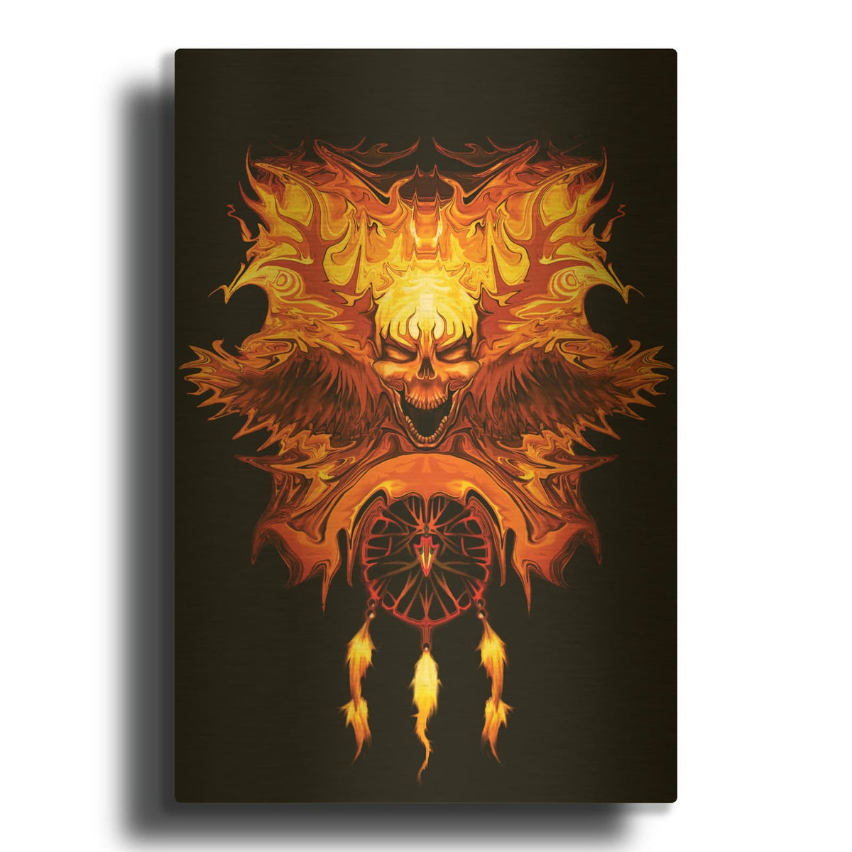 'Wendigo' By Michael Stewart Gold Metal Wall Art