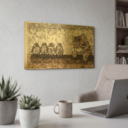 'Siesta' By Alexander Gunin Gold Metal Wall Art