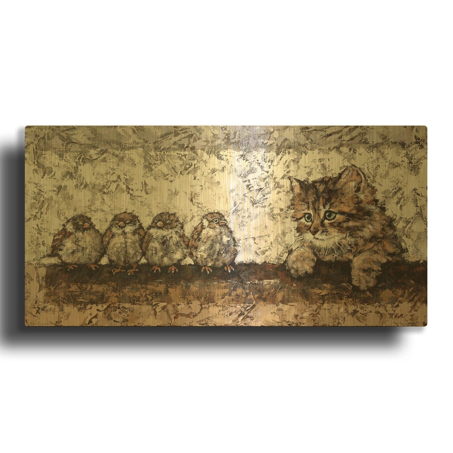 'Siesta' By Alexander Gunin Gold Metal Wall Art