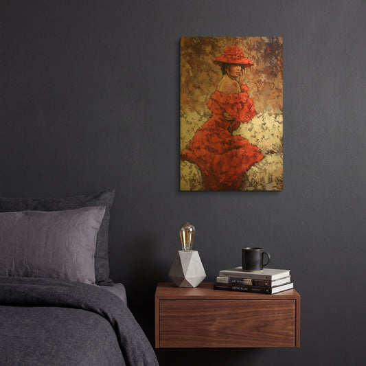 'Shokko 2' By Alexander Gunin Gold Metal Wall Art