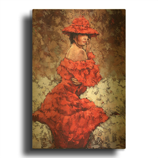 'Shokko 2' By Alexander Gunin Gold Metal Wall Art