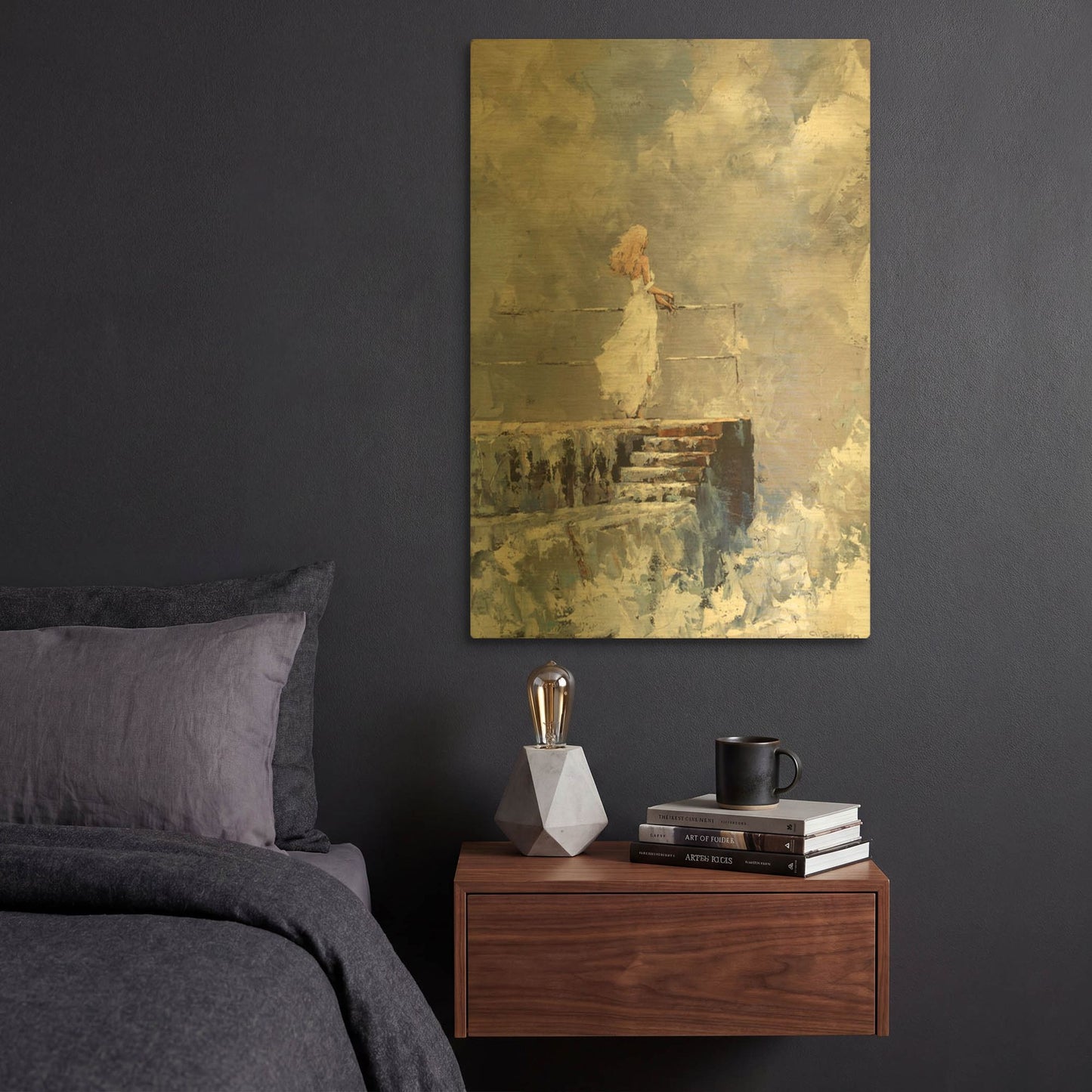 'The Storm' By Alexander Gunin Gold Metal Wall Art