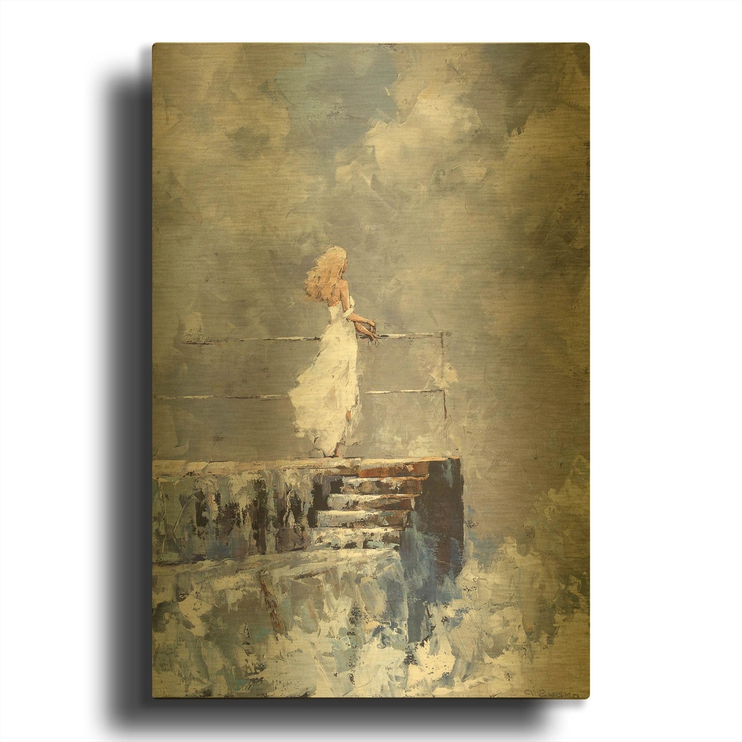 'The Storm' By Alexander Gunin Gold Metal Wall Art
