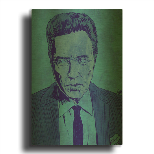 'CWalken 2' By Giuseppe Cristiano Gold Metal Wall Art