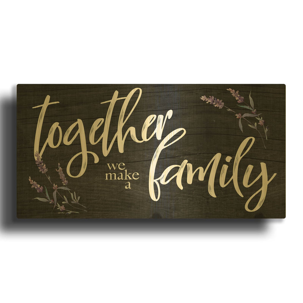 'Together We Make a Family' By Susie Boyer Gold Metal Wall Art