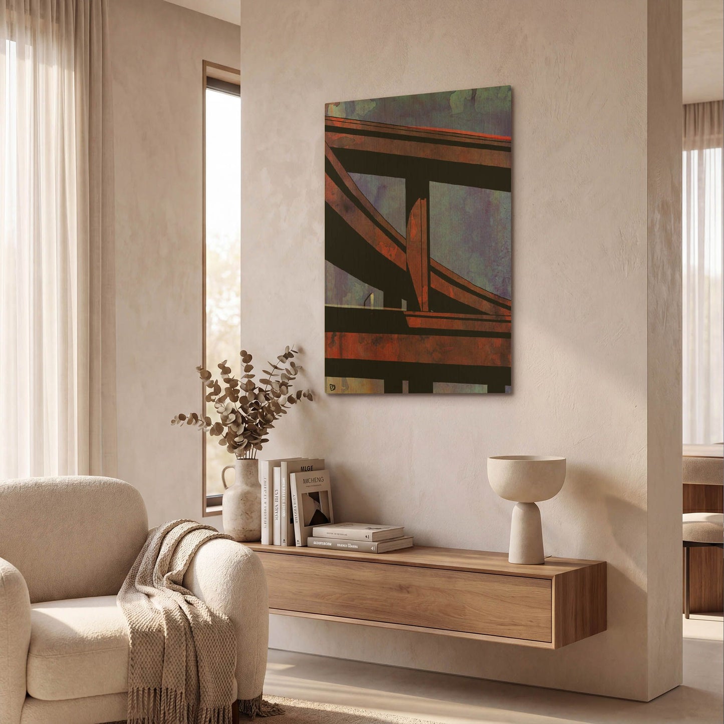 'Cars 8' By Giuseppe Cristiano Gold Metal Wall Art