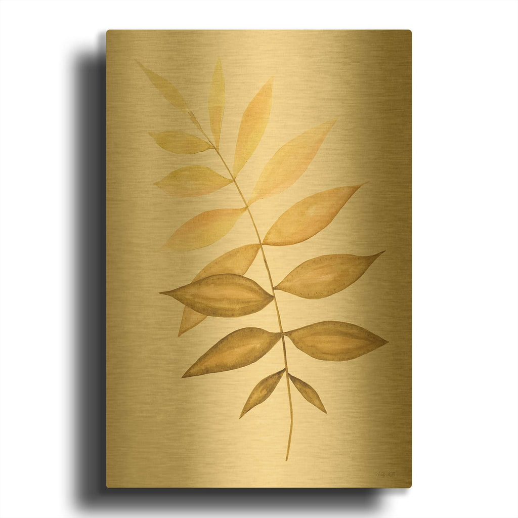 'Golden Fern' By Cindy Jacobs Gold Metal Wall Art