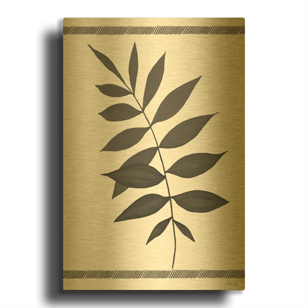 'Leaf Collection II' By Cindy Jacobs Gold Metal Wall Art