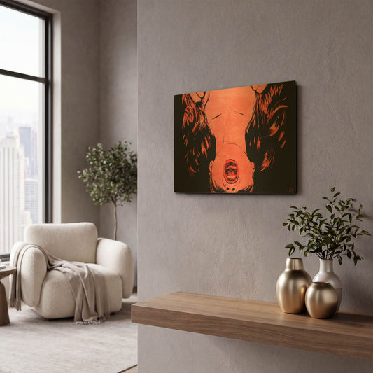 'O' By Giuseppe Cristiano Gold Metal Wall Art
