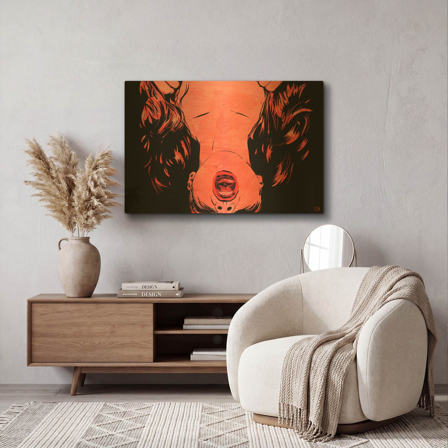 'O' By Giuseppe Cristiano Gold Metal Wall Art