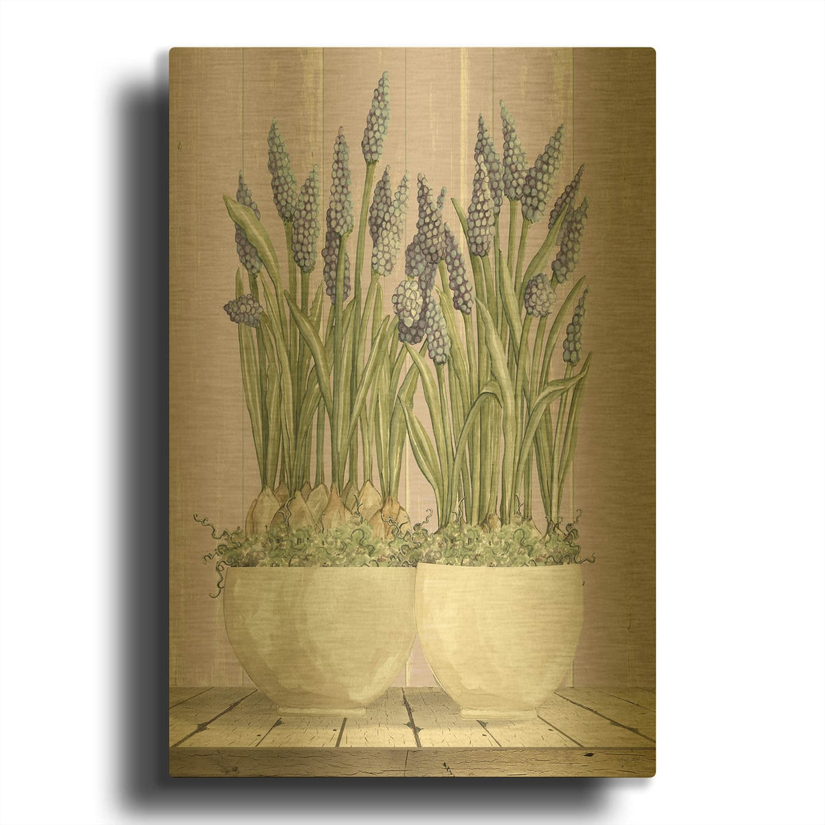 'Let Love Blossom' By Cindy Jacobs Gold Metal Wall Art