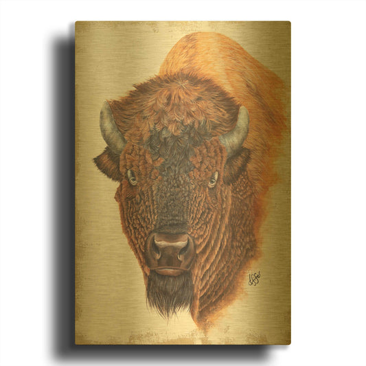 'Wildly Free' By Diane Fifer Gold Metal Wall Art