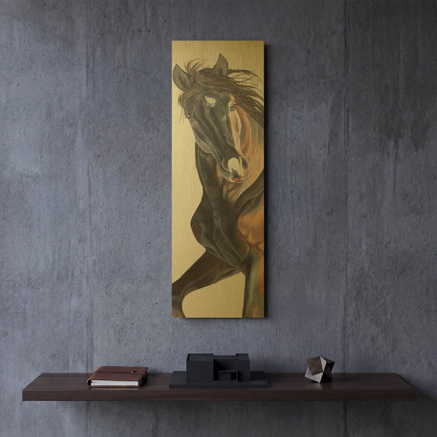 'Fancy Girl' By Diane Fifer Gold Metal Wall Art