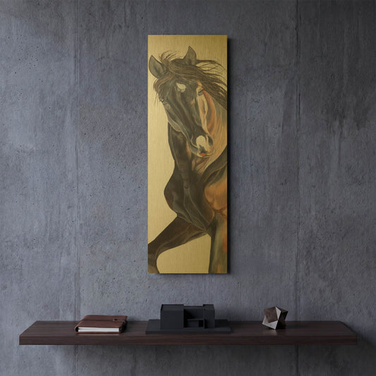 'Fancy Girl' By Diane Fifer Gold Metal Wall Art