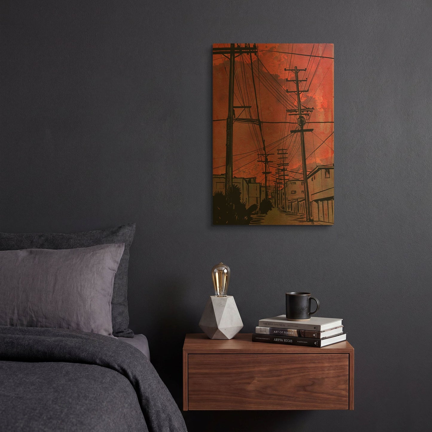 'Wires 3' By Giuseppe Cristiano Gold Metal Wall Art