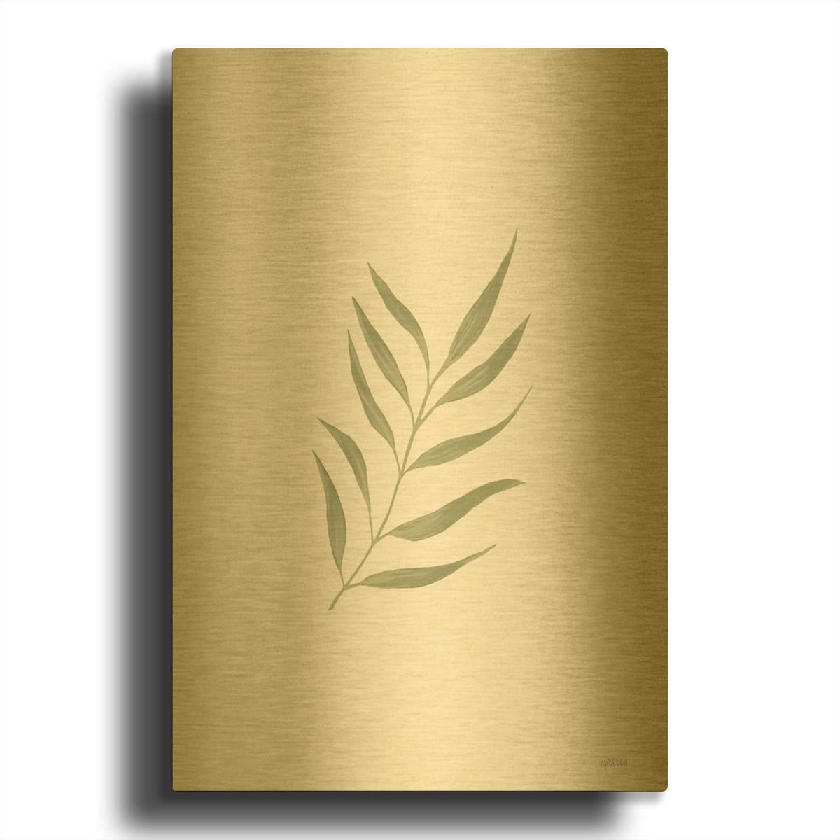 'Rustic Simplicity I' By Imperfect Dust Gold Metal Wall Art