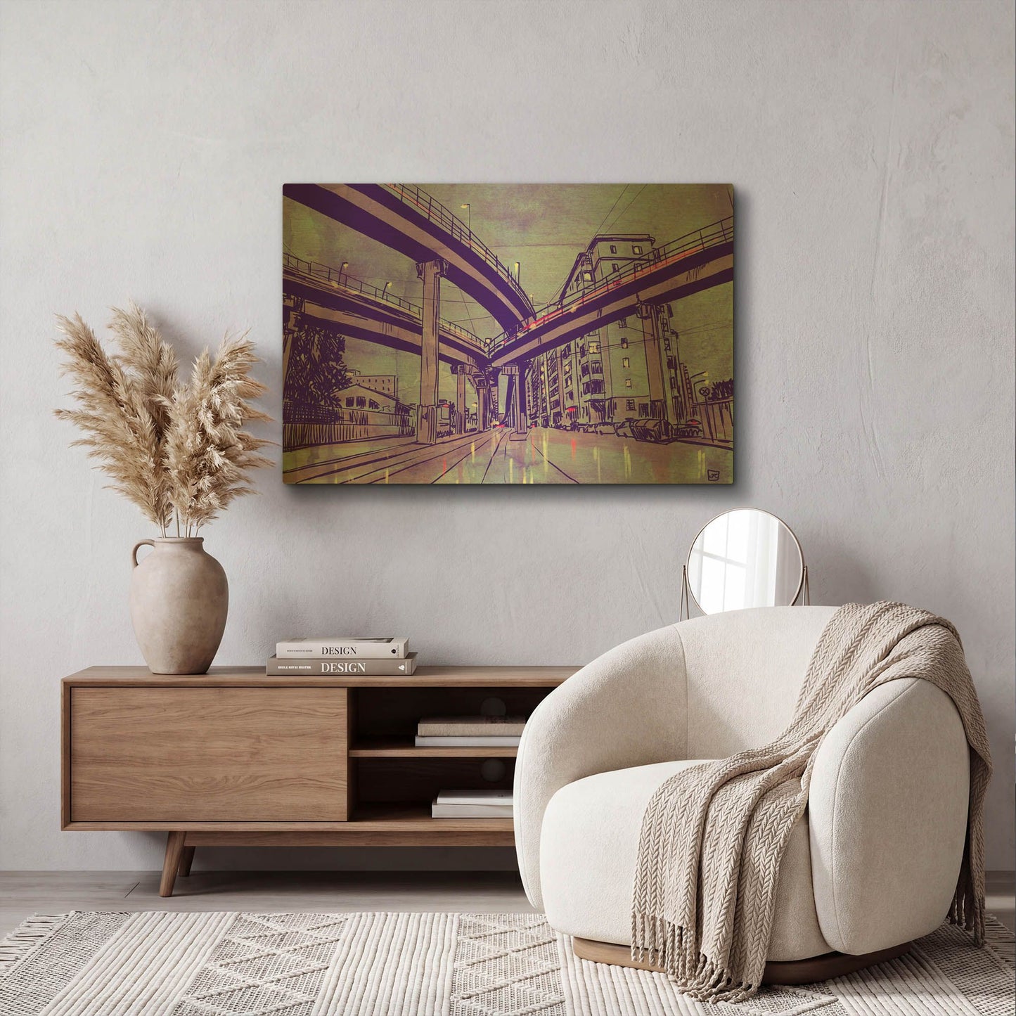 'Rome 1' By Giuseppe Cristiano Gold Metal Wall Art