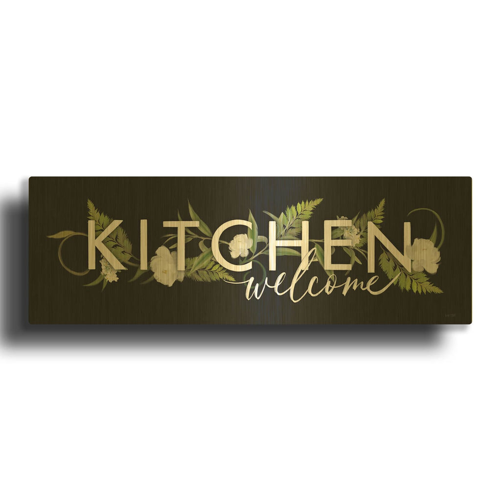 'Kitchen Welcome' By House Fenway Gold Metal Wall Art