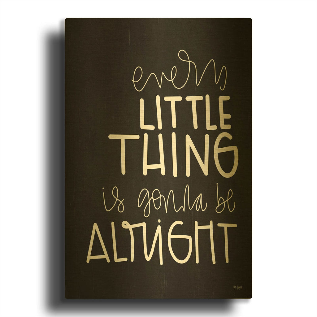 'Every Little Thing' By Jaxn Blvd Gold Metal Wall Art